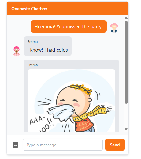 One Paste Chat Widget Demo